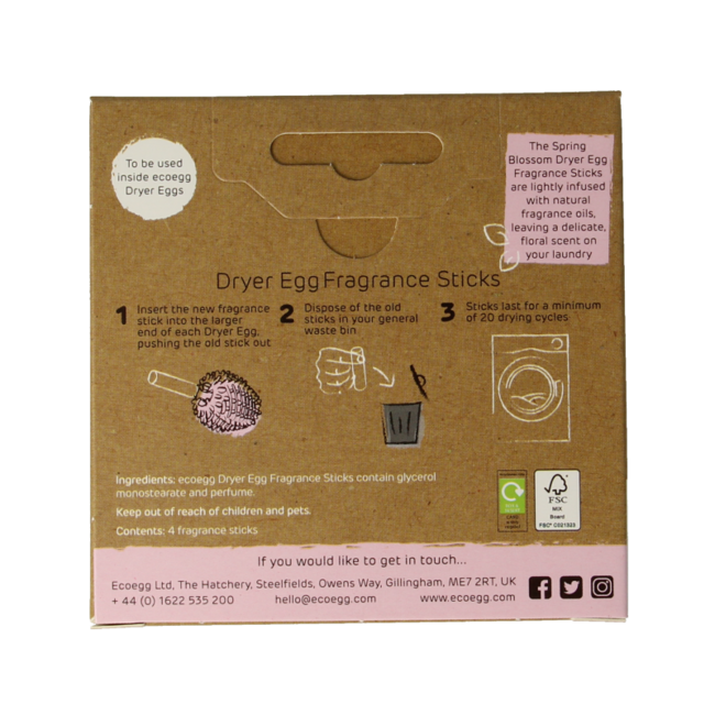 Eco Egg Eco Dryer – Frühlingsblüten-Nachfüllpackung 4 Stück