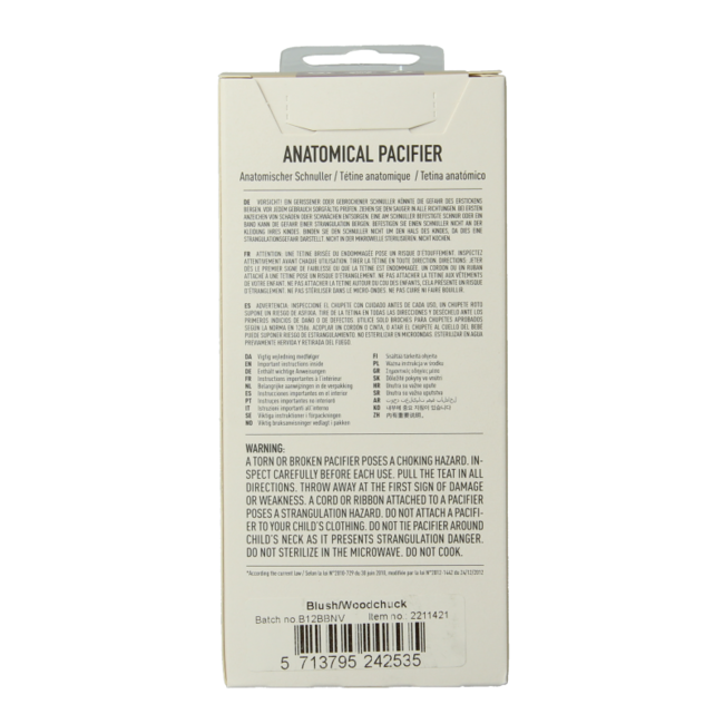 Anatomical dummy size 2 blush/woodstock 2 pack