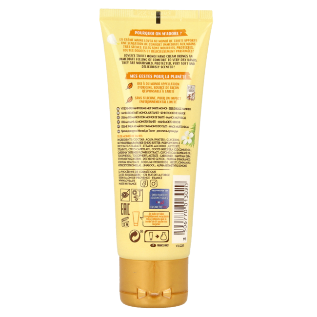 Lovea Hand cream Tahiti Monoi 75 Millilitres