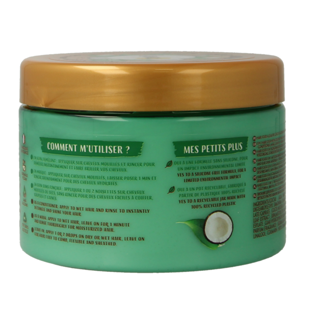 Masque cheveux 3-en-1 Lovea coco & thé vert 390 ml