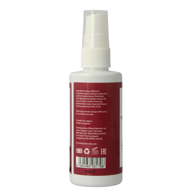 Brume visage à l'acide hyaluronique Q+A 100 ml