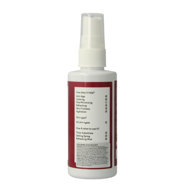 Q+A Acqua viso spray all'acido ialuronico 100 Millilitri