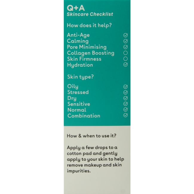 Q+A Niacinamid tägliches Gesichtswasser 100 Milliliter