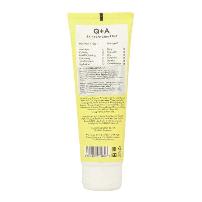 Q+A Grapefruit cleansing balm 125 Millilitres