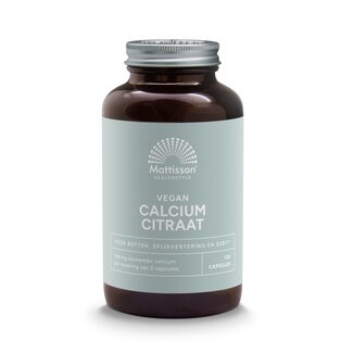 Mattisson Citrato de calcio 168mg 120 cápsulas vegetales