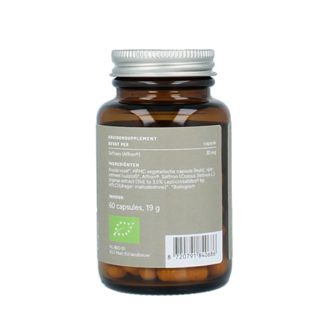 Mattisson Azafrán orgánico 30mg bio 60 Cápsulas vegetarianas