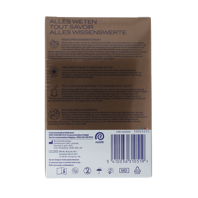 Preservativi Durex Nude 20 Pezzi