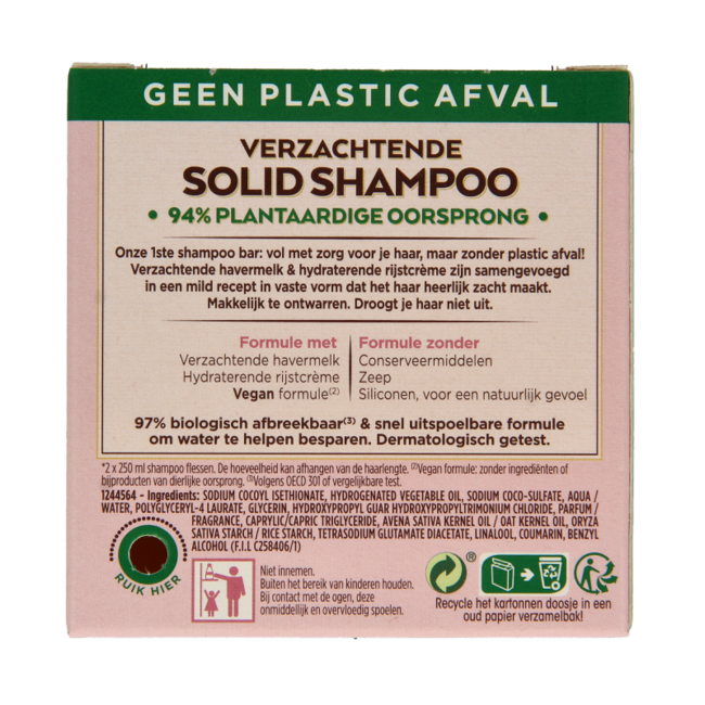 Garnier Loving Blends Solid Shampoo Gentle Oat 60 Gram