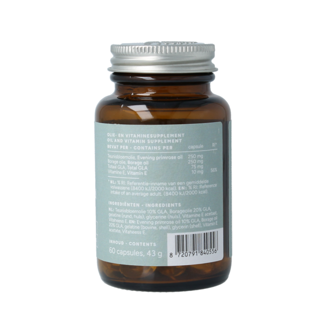 Mattisson Olio di Enotera e Borragine con 75mg di GLA 60 Capsule