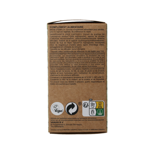 Vanan Bonduc Nut 60 Capsules