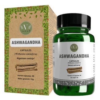Vanan Vanan Ashwagandha cápsulas 60 Cápsulas