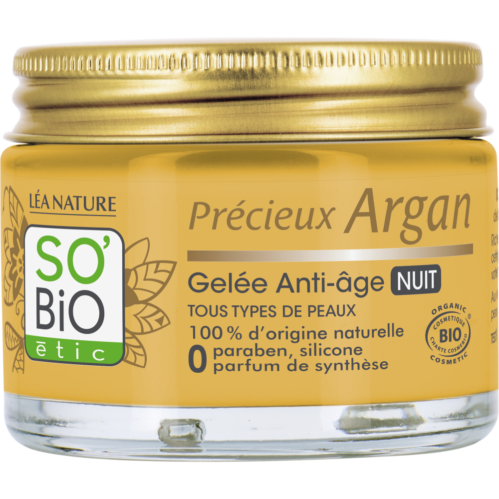 So Bio Etic Gel notte anti-età all'Argan So Bio Etic 40 Millilitri