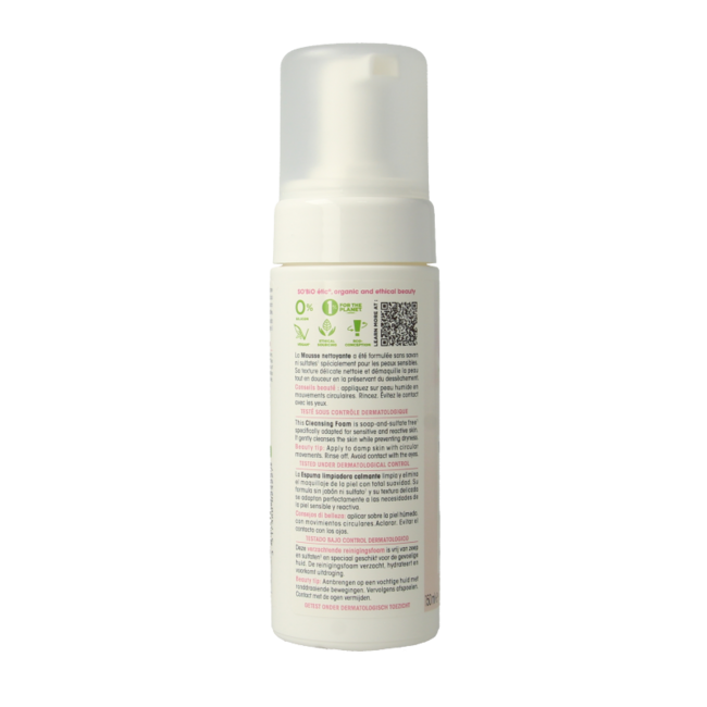 So Bio Etic Espuma limpiadora de Aloe vera 150 ml