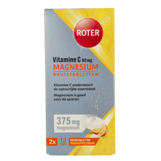 Roter Effervescent tablets vit C + magnesium duo pack 24 Effervescent tablets