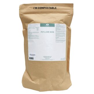 van der Pigge van der Pigge Bucce di Psillio (Psyllium husk) Sacchetto di Ricarica Biodegradabile 500 Grammi