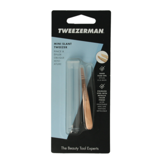 Tweezerman Pinzetta Mini Slant Tweezerman Oro Rosa 1 Pezzo