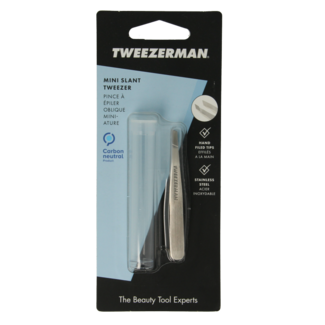 Tweezerman Pinzetta Mini Slant Classica Tweezerman in Acciaio Inox, 1 Pezzo
