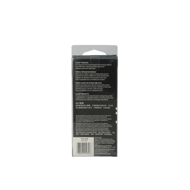 Tweezerman Slant pinza bell bottom blue 1 unidad
