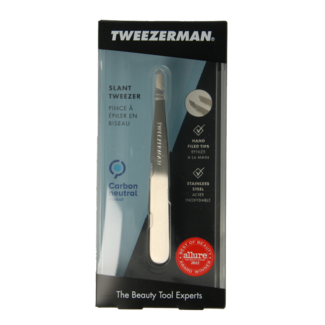 Tweezerman Tweezerman Slant Pinzette klassisch rostfreier Edelstahl 1 Stück
