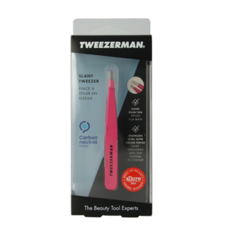 Tweezerman Tweezerman Slant 'pretty in pink' 1 sztuka