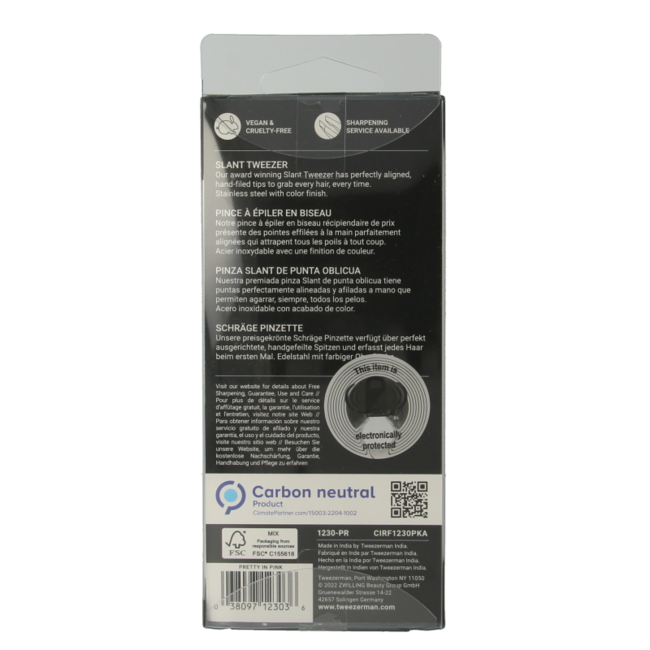 Tweezerman Slant pretty in pink 1 Pezzo