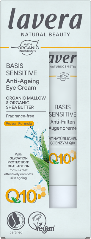 Lavera Crema contorno occhi Lavera Basis Sensitive Q10, 15 Millilitri