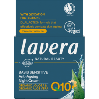 Lavera Crema de noche Basis Sensitive Q10 50 mililitros