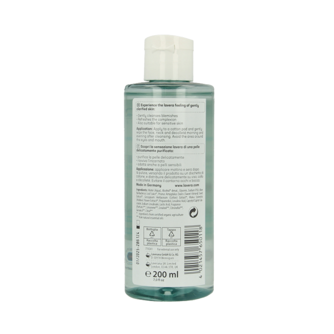 Lavera Basis sensitiv mildes Gesichtswasser 200 Milliliter
