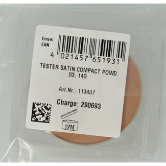 Lavera Cipria compatta Lavera Satin abbronzata 03 tester 1 Tester