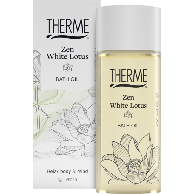 Therme Zen white lotus bath oil 100 Millilitres