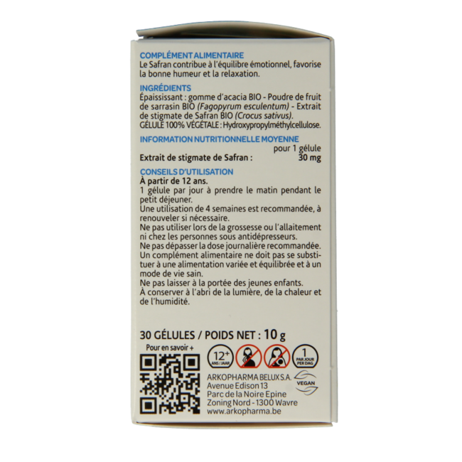 Safran bio 30 gélules