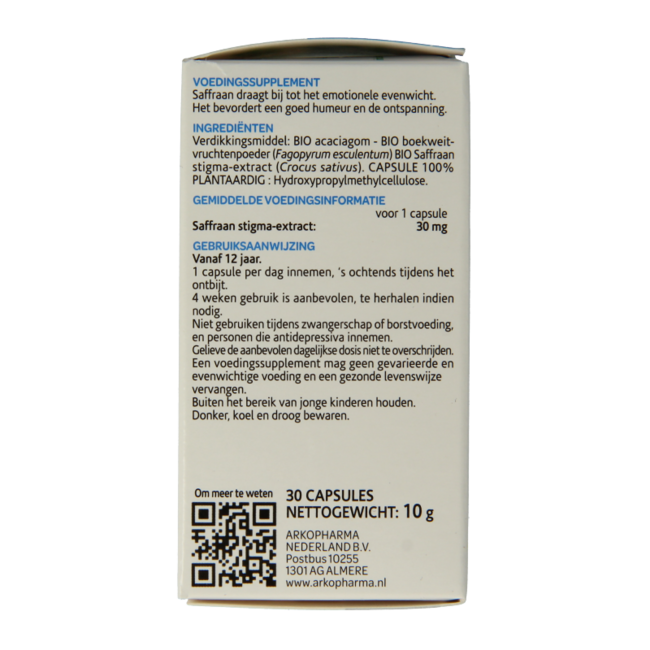 Organic Saffron 30 Capsules