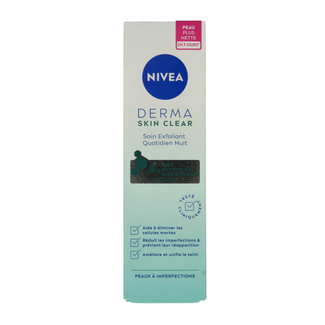 Nivea Derma Skin Clear Exfoliante de Noche 40 mililitros