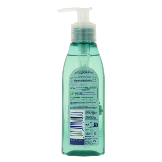 Nivea Derma skin clear wash gel 150 mililitros