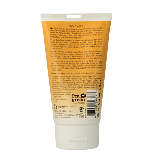Earth Line Bodywash Baumwollblüte 150 Milliliter