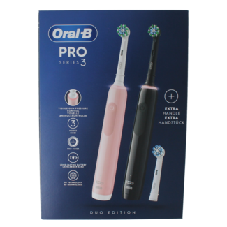 Oral B Spazzolino elettrico pro 3 3900 black pink 1 Set