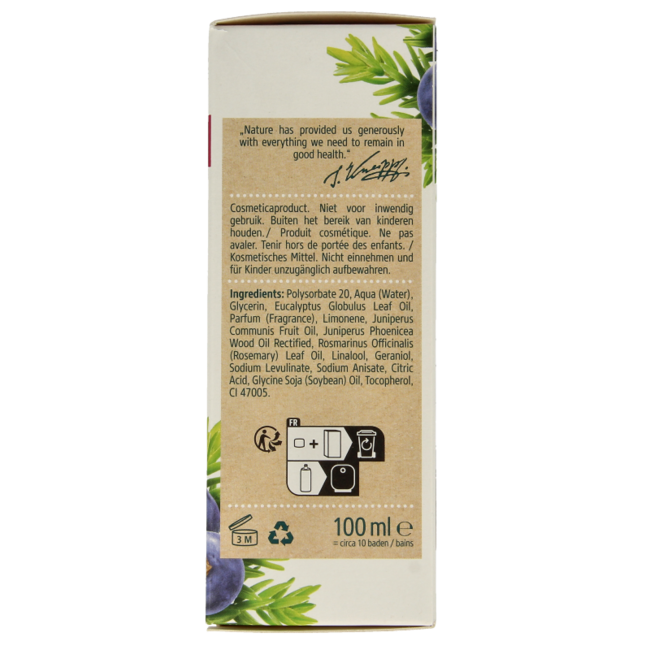 Kneipp Muscle soothing bath oil juniper 100 Millilitres