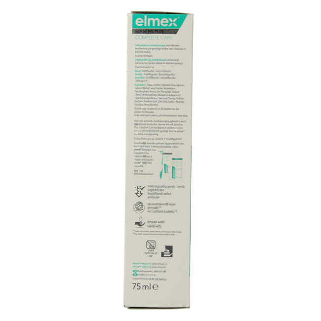 Sensitive plus complete care toothpaste 75 Millilitres