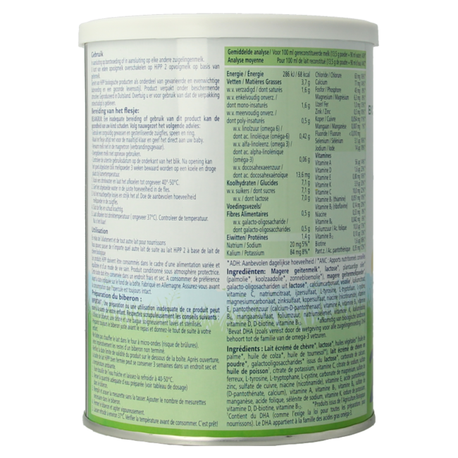 2 Leche de continuación biológica a base de leche de cabra 400 g