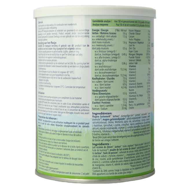 1 Organic infant milk based on goat's milk 400 Gram