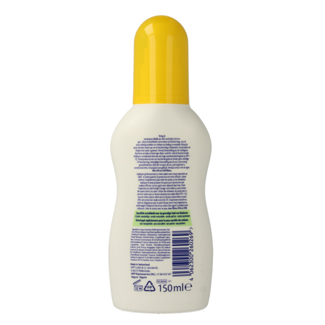 Hipp Baby soft sun spray for children 150 Millilitres