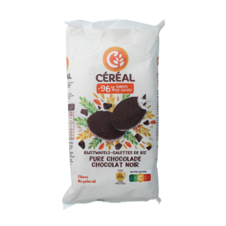Cereal Tortitas de arroz chocolate negro 130 gramos