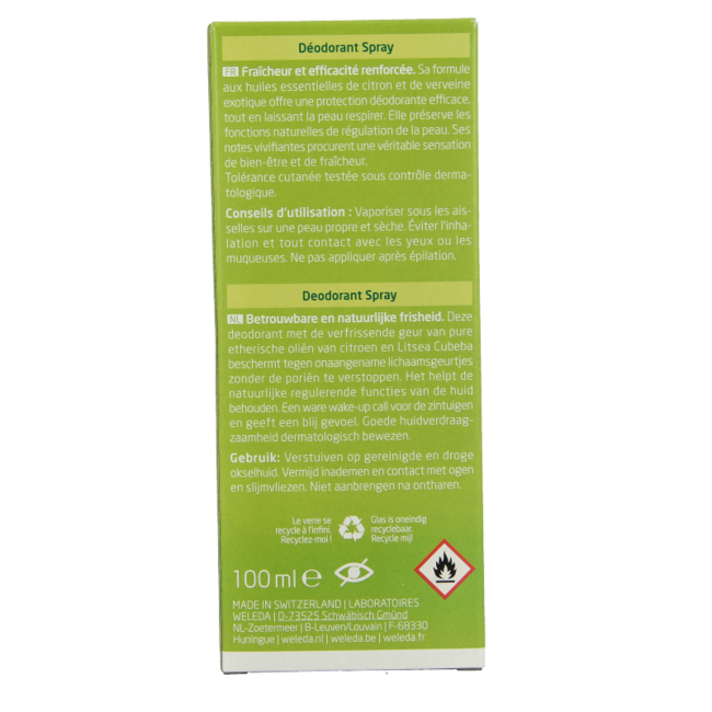 Déodorant au citrus en spray 100 ml