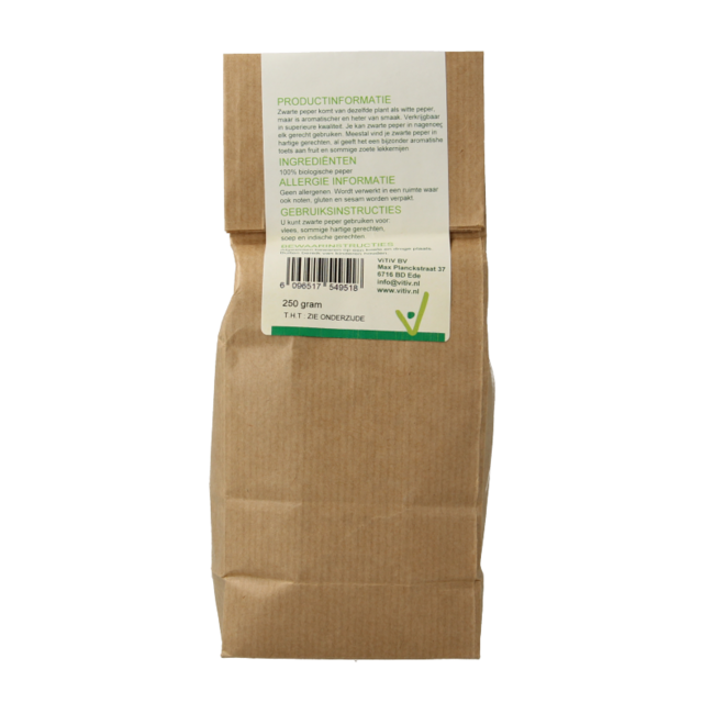 Vitiv Organic Ground Black Pepper 250g