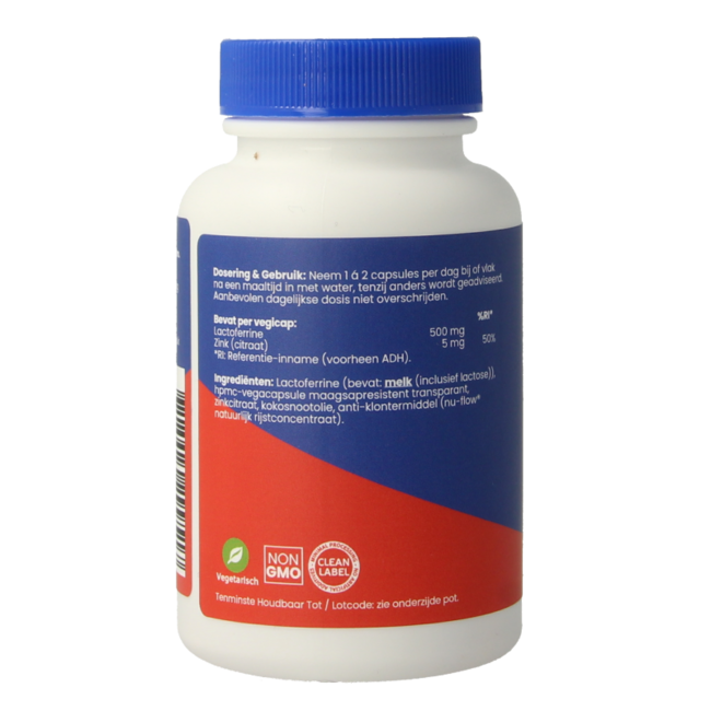 OrthoVitaal Lactoferrina 500mg 60 Cápsulas vegetarianas