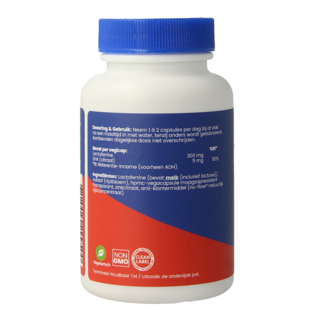 Lactoferrina 300mg 60 Cápsulas vegetarianas