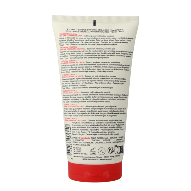 Uriage Tolederm Control Gel Lacté Démaquillant 150 Milliliter