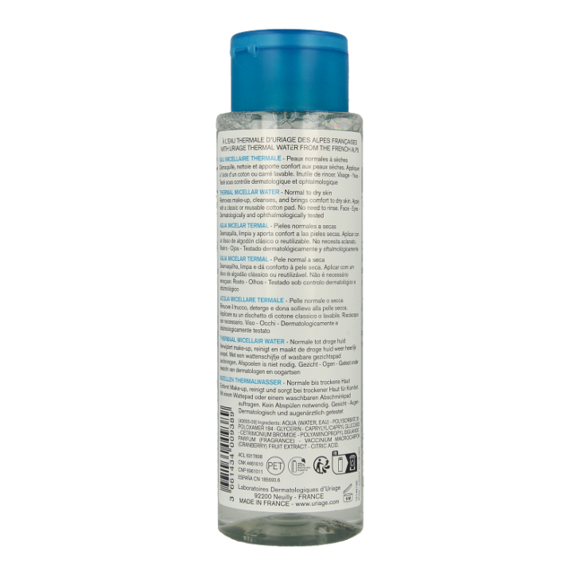 Uriage Thermales Mizellenwasser normale bis trockene Haut 250 Milliliter