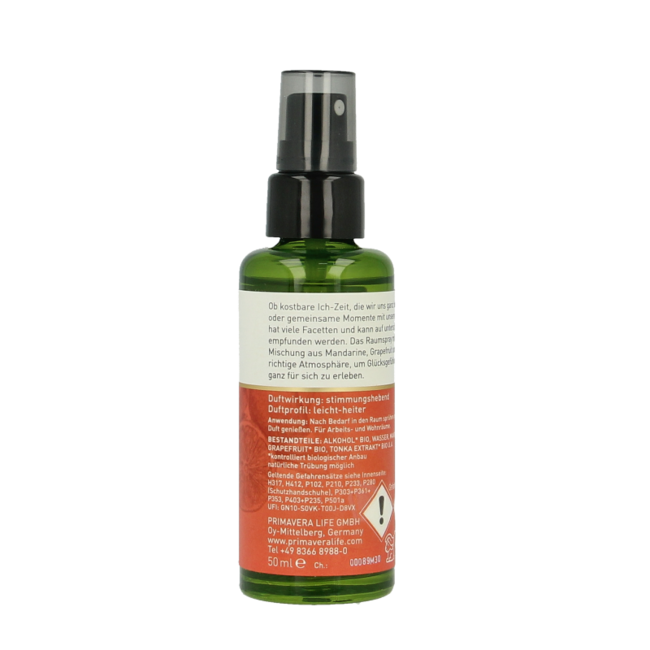 Primavera Roomspray happiness bio 50 Millilitre