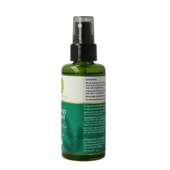 Primavera Organic Energy Boost Room Spray 50ml